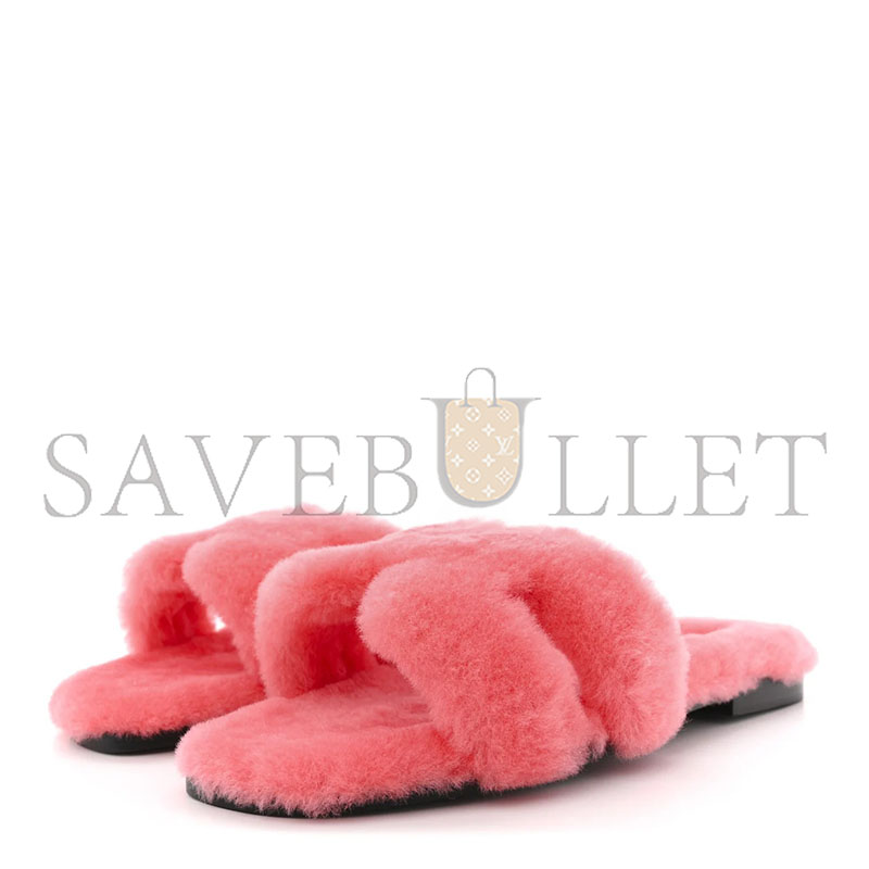 H**me5 woolskin oran sandals rose du desert
